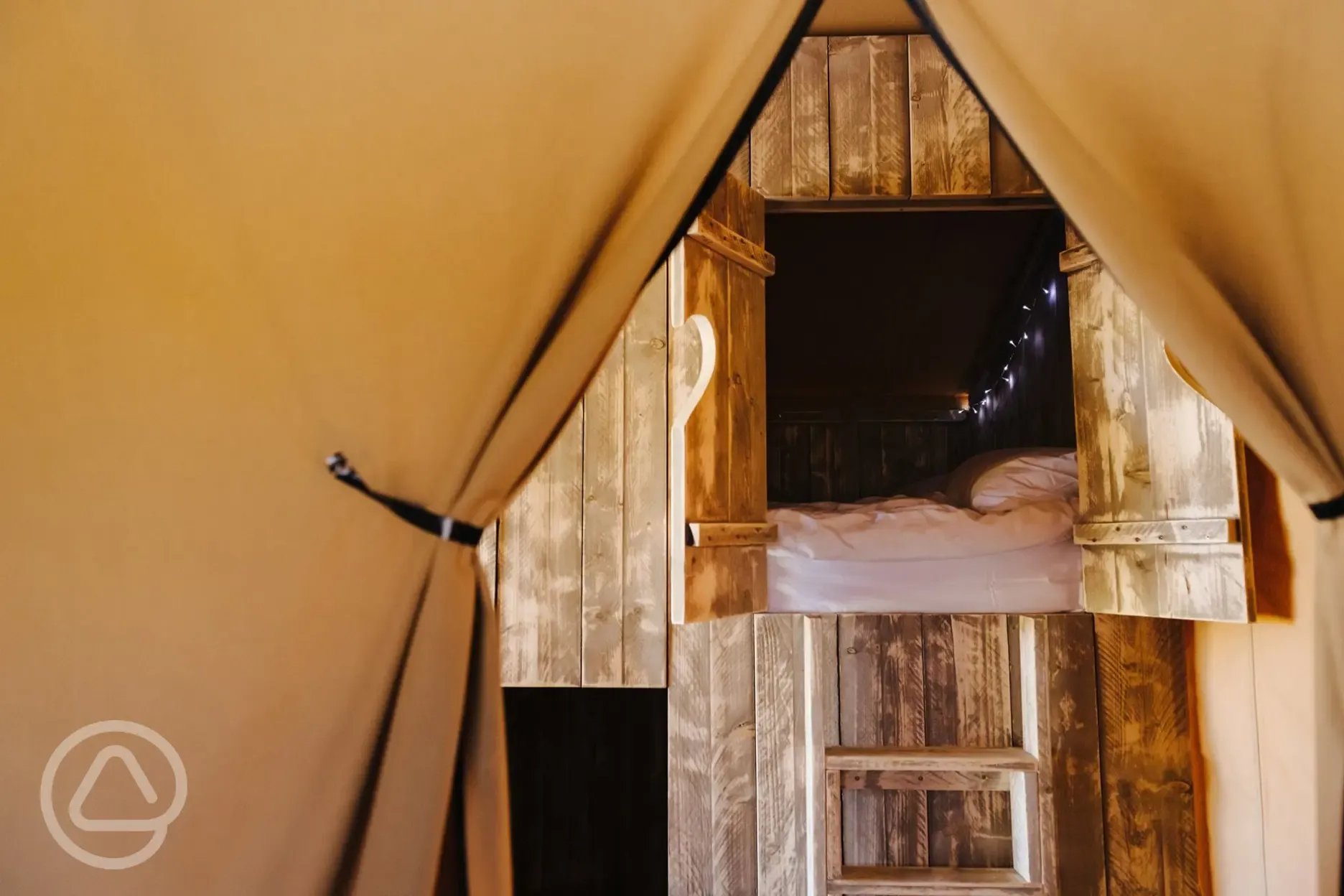 Safari Tent cabin bed