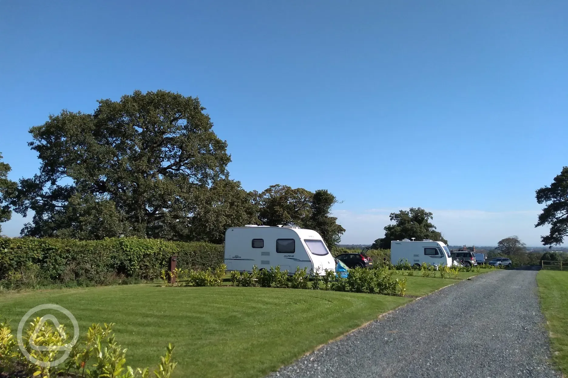Serviced grass pitches (optional electric)