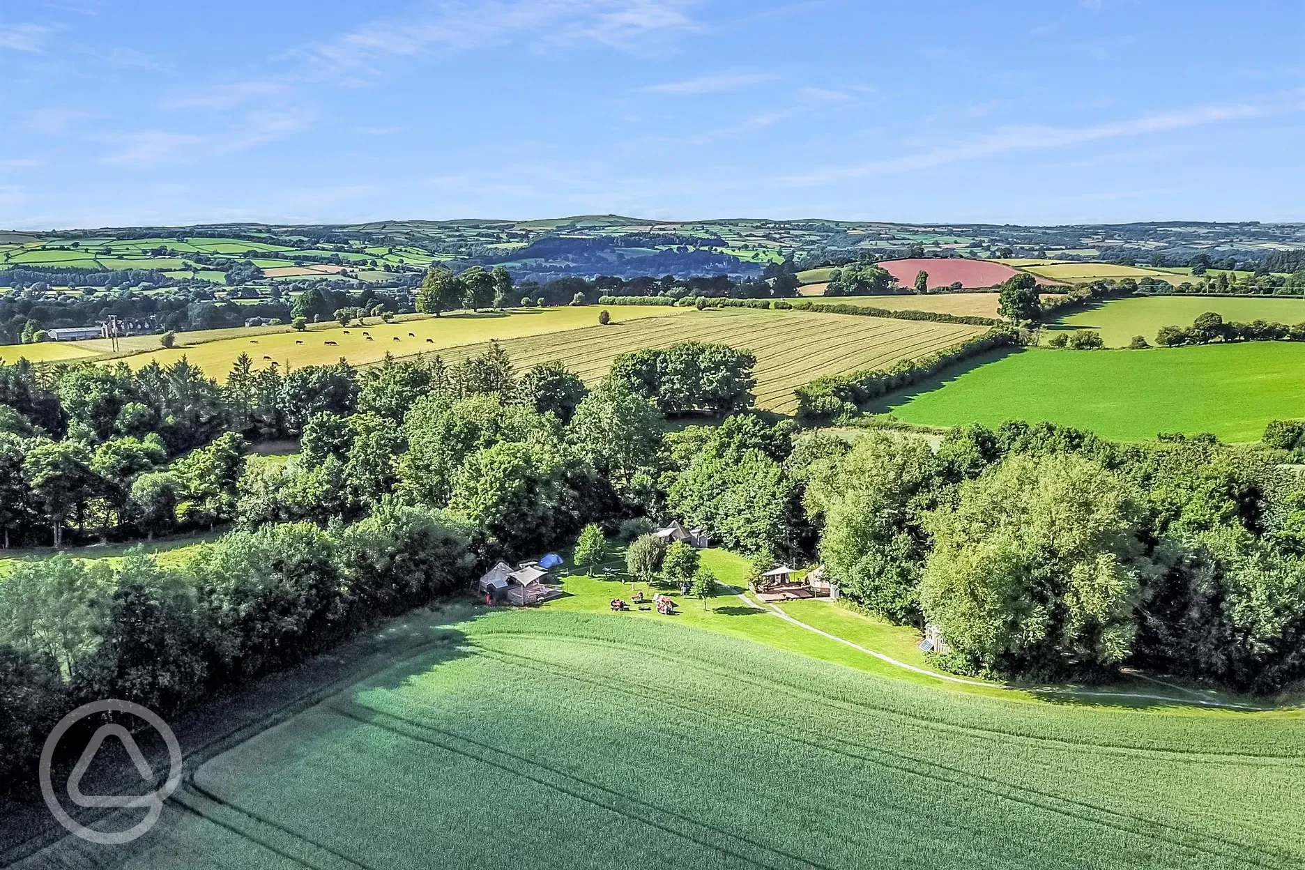 Aerial view of site