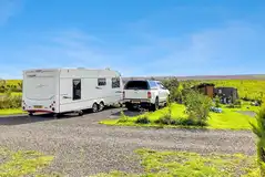 Electric hardstanding pitches with 13 amp hook ups
