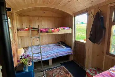 Beds in shepherd's hut
