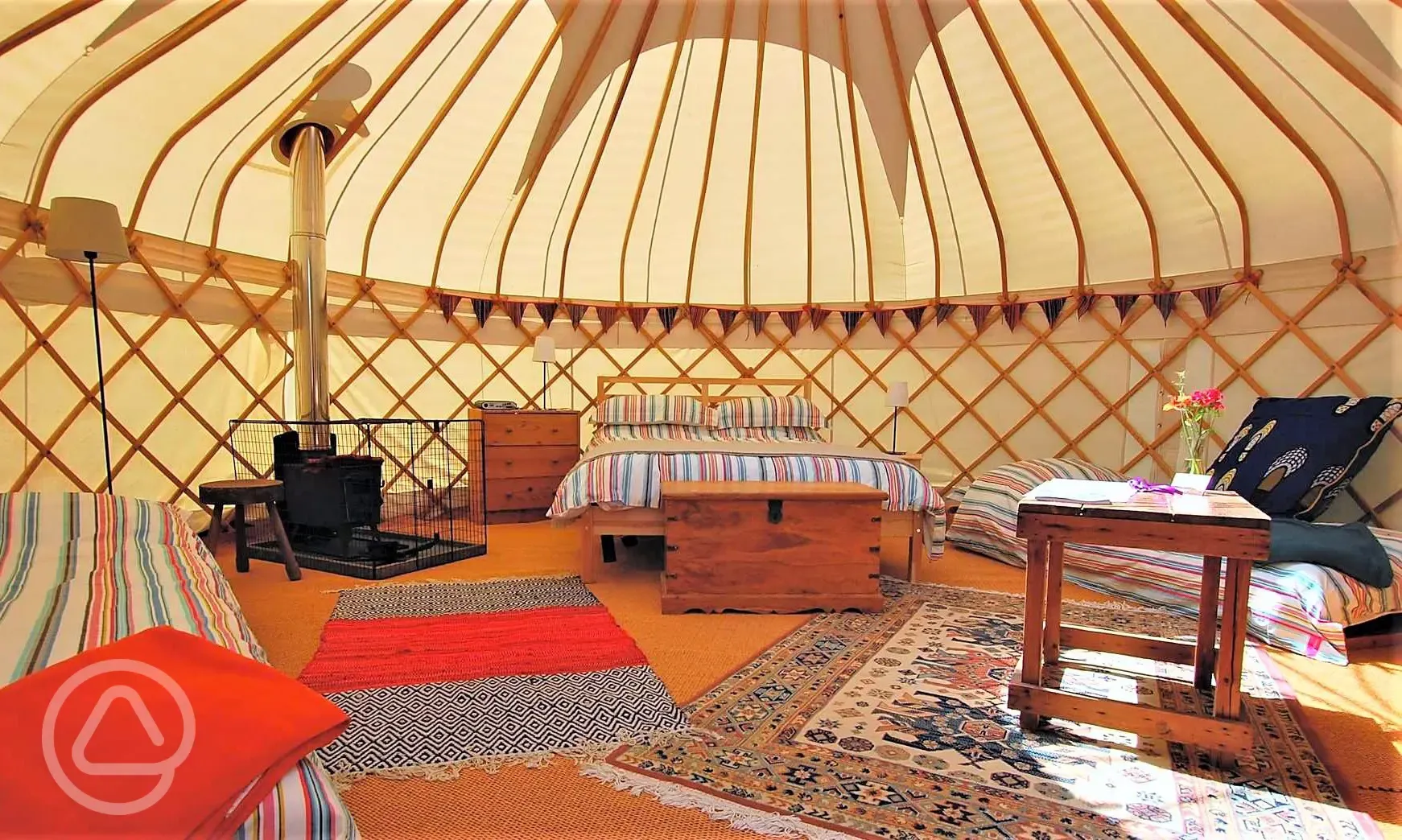 Yurt interior 