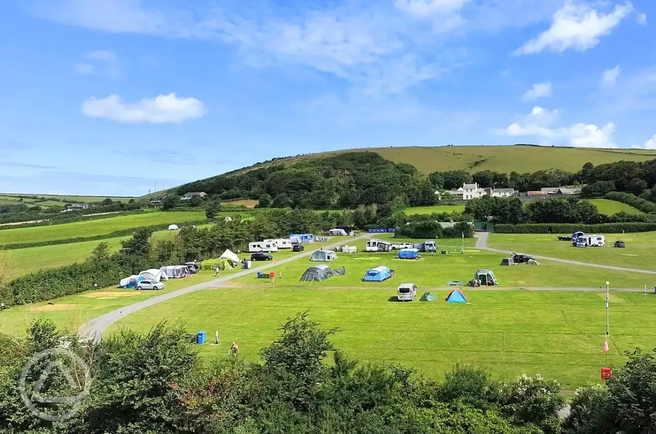 Aerial of the campsite