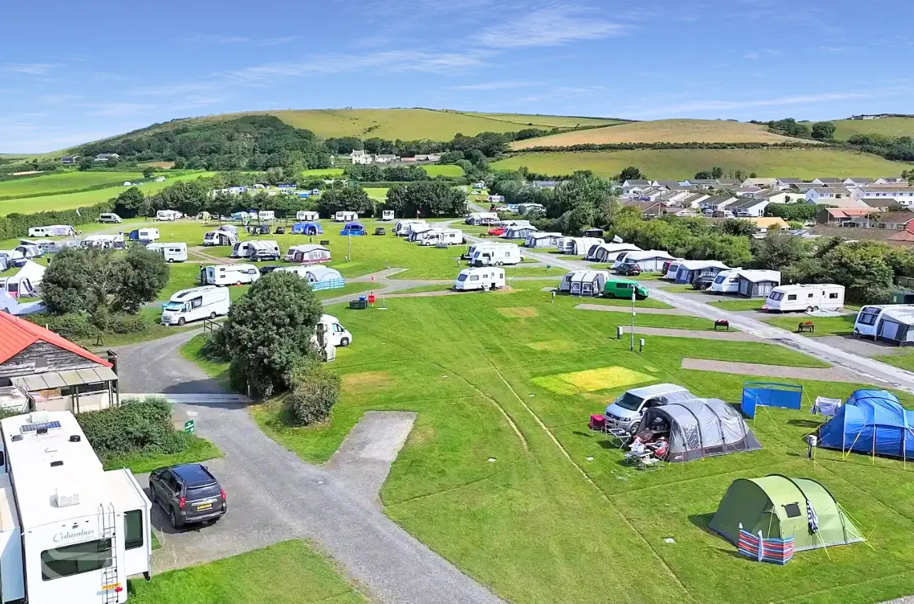 Aerial of the campsite