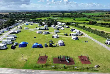 Aerial of the campsite