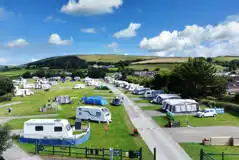 Aerial of the electric hardstanding pitches