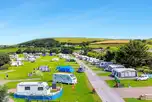Aerial view of the electric hardstanding pitches