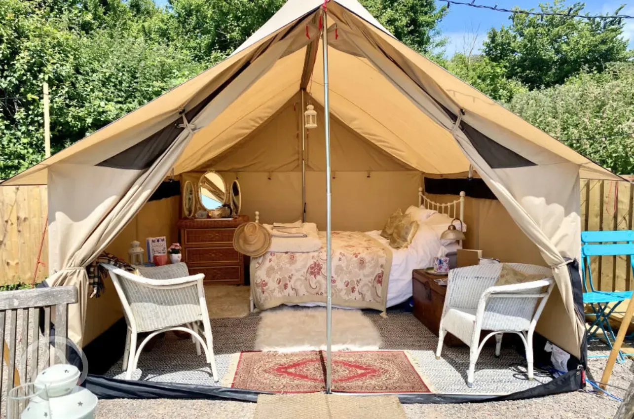 The View furnished bell tent