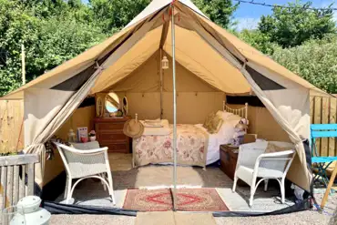 The View furnished bell tent