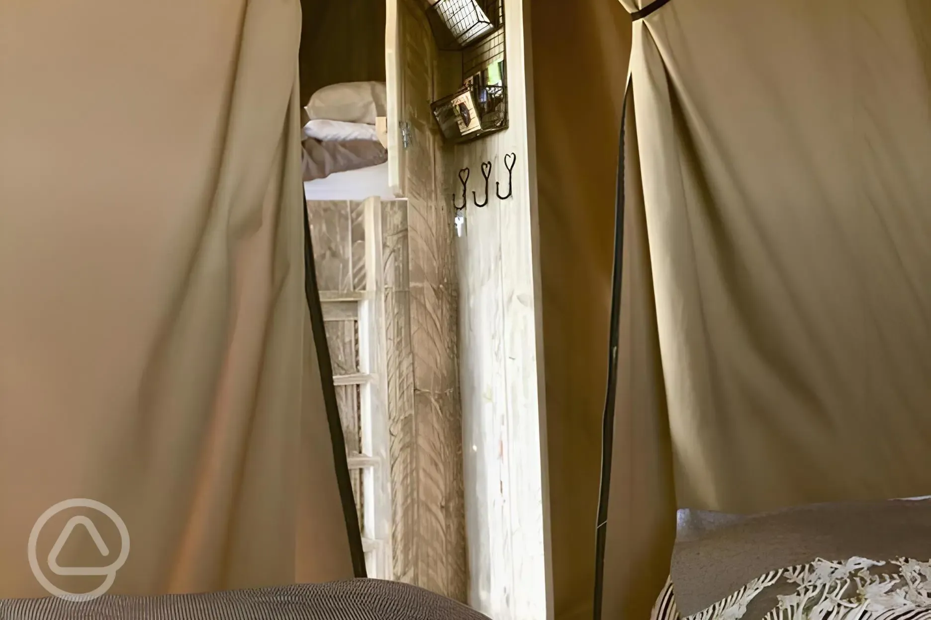 Skylark safari tent bedroom