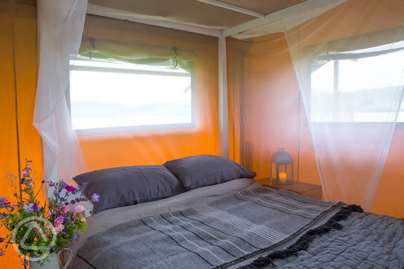 Sandpiper safari tent bedroom 