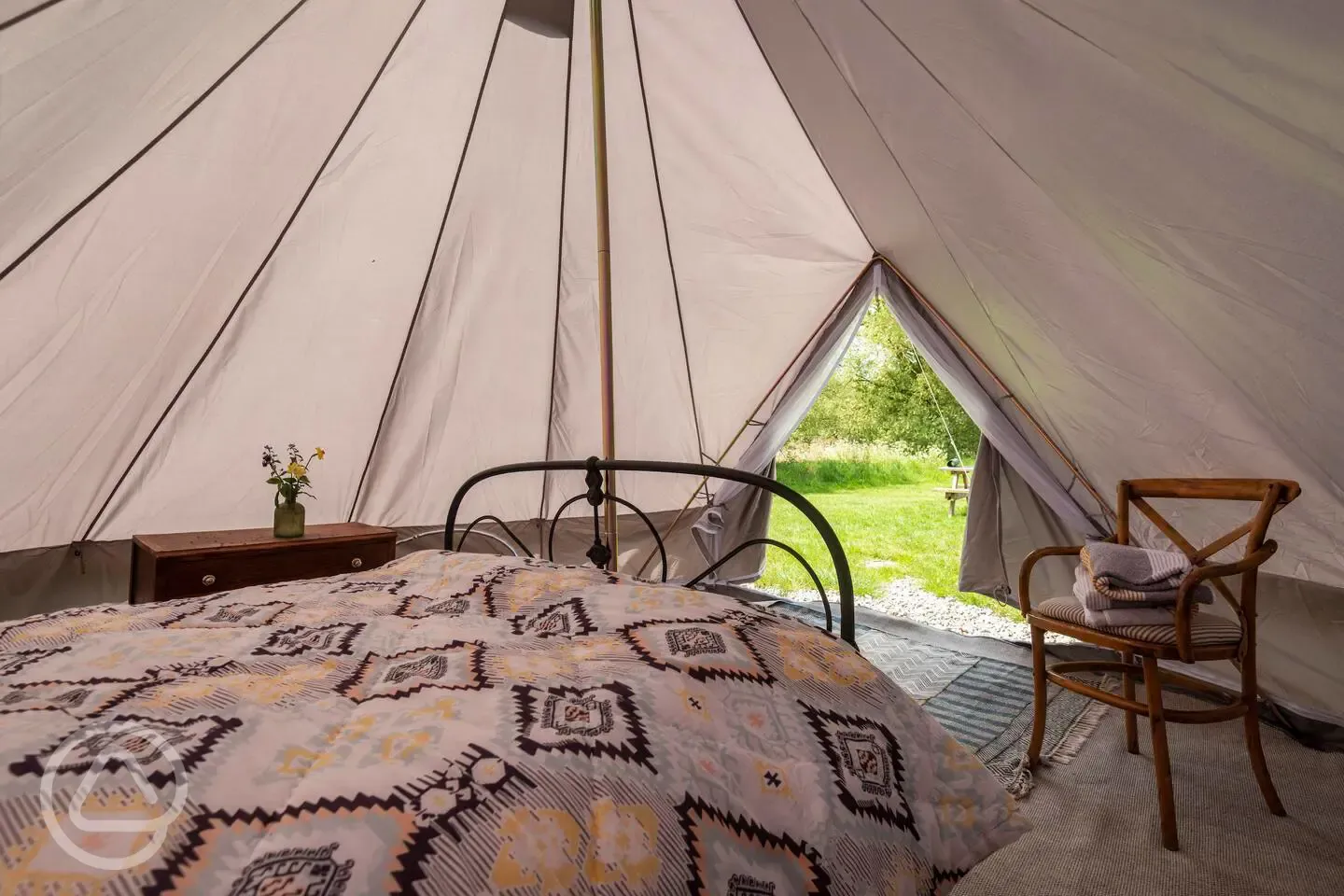 Bell tent interior