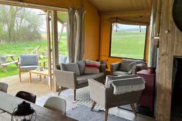 Sandpiper safari tent interior 