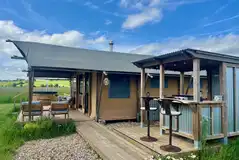 Sandpiper safari tent with hot tub Sandpiper safari tent with hot tub