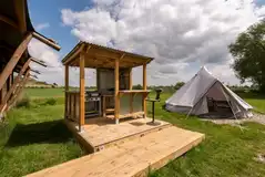 Sandpiper safari tent outdoor kitchen Sandpiper safari tent outdoor kitchen