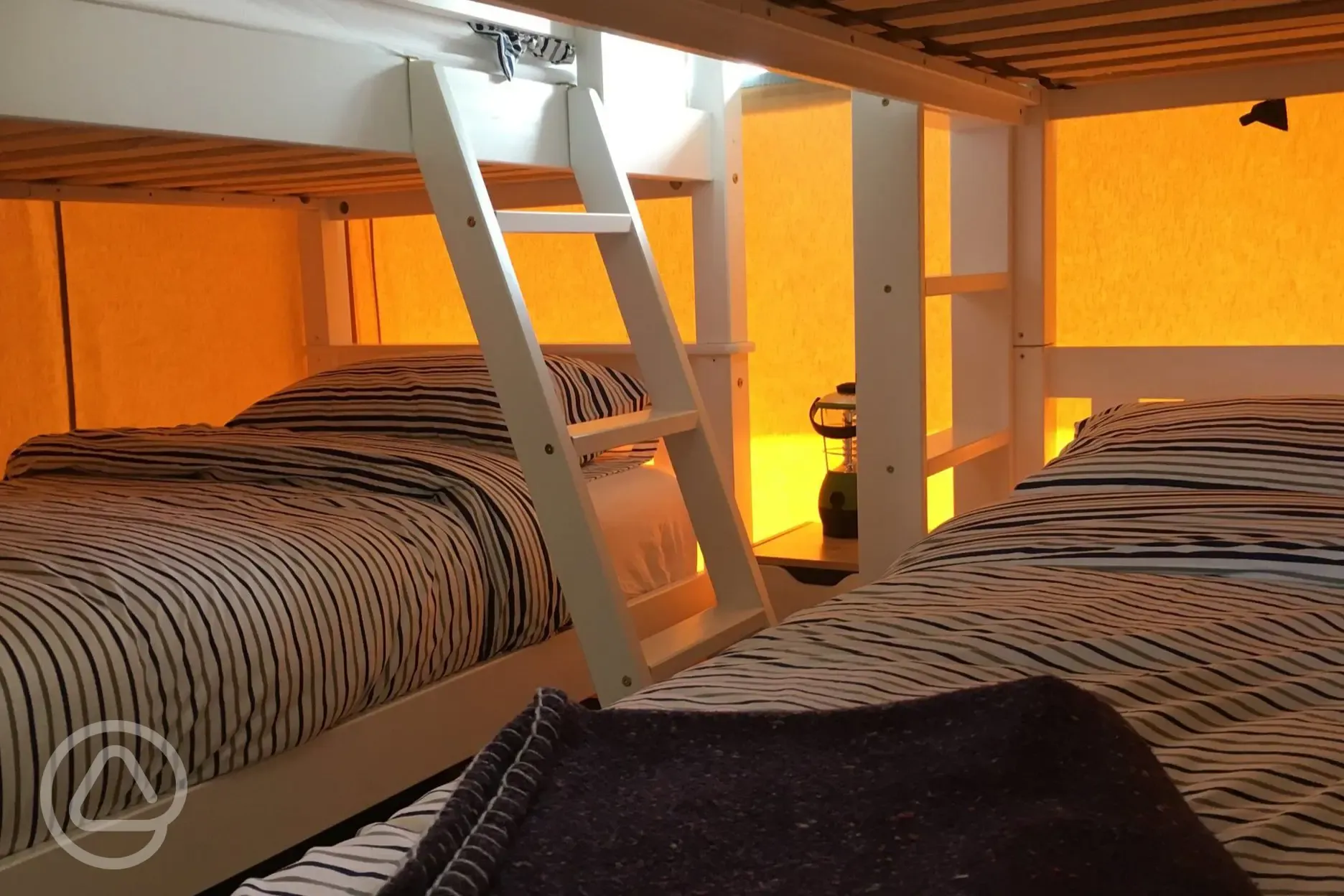 Sandpiper safari tent bunk bedroom 