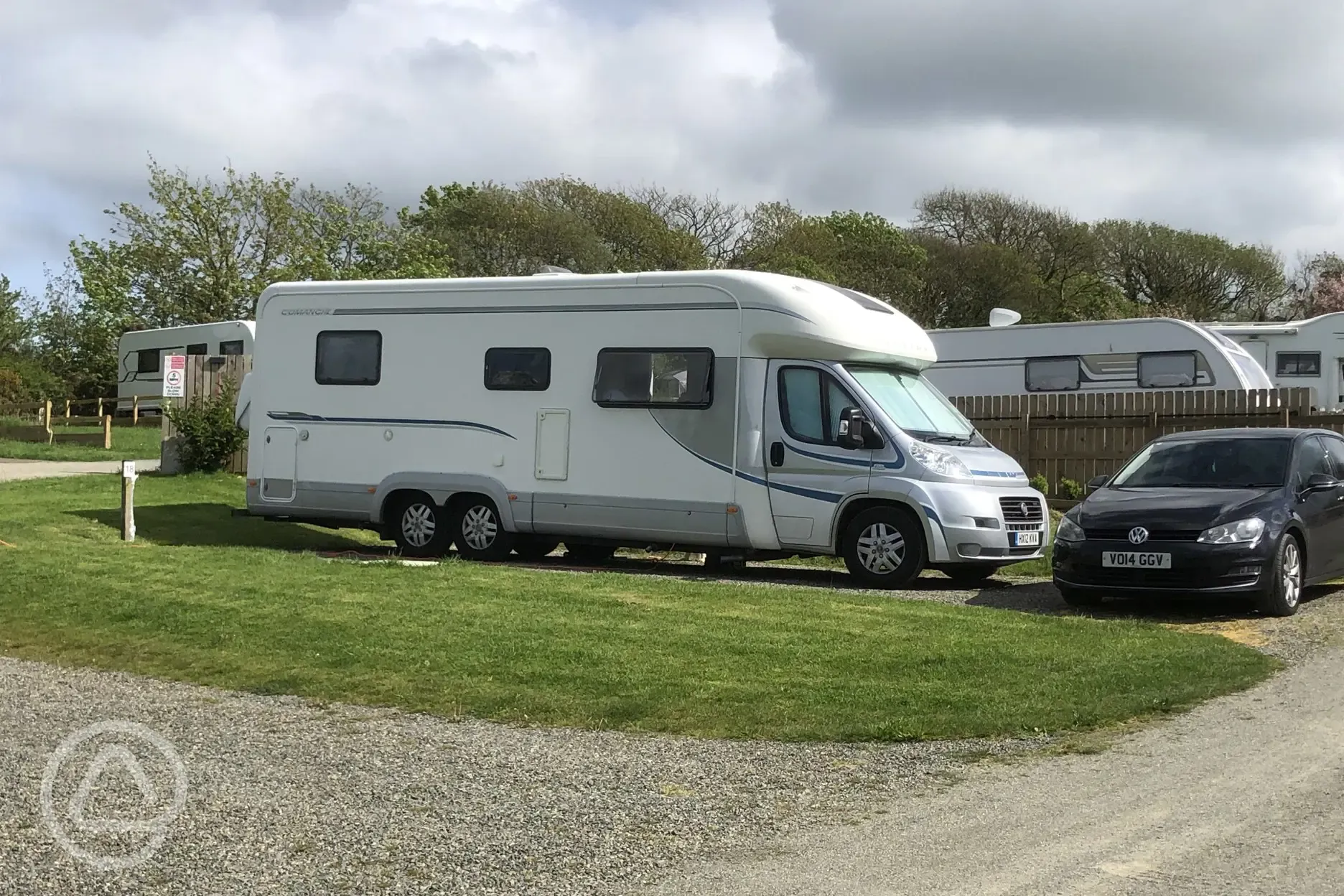 Fully serviced Pendine pitches. All with picnic benches. 16amp EHU
