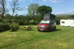 Grass pitches with optional electric (Panoramic) measuring 11m x 9m