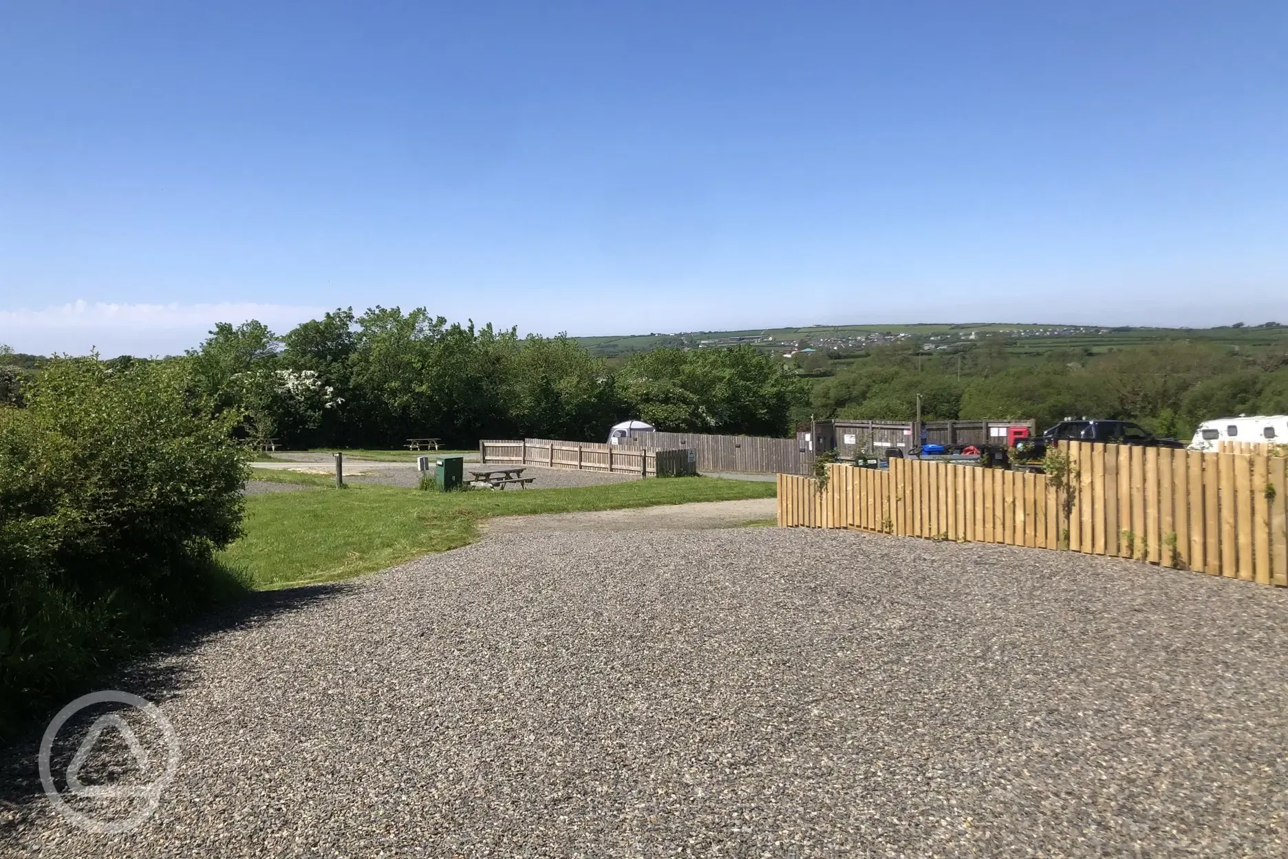 Fully serviced hardstanding pitches (Abermawr Sunset)