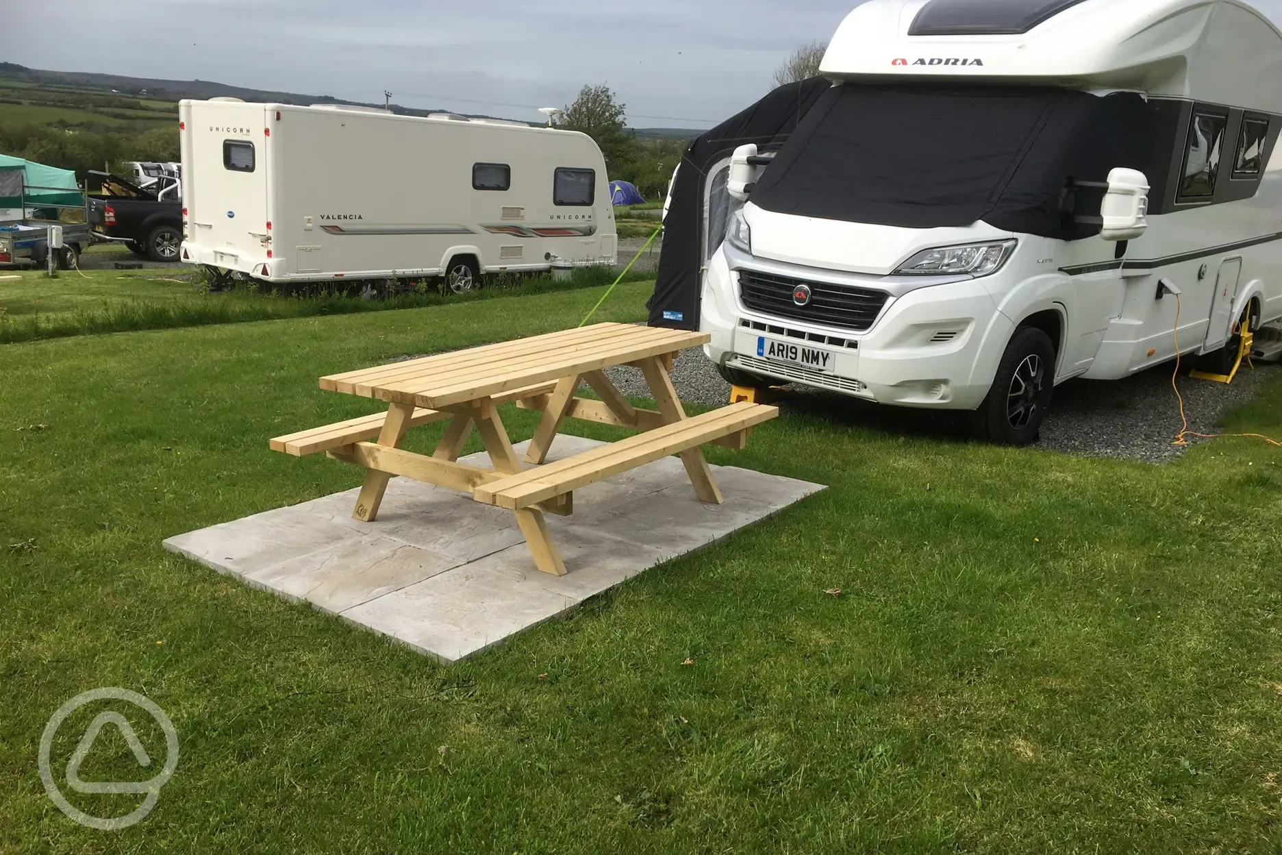 Hardstanding pitches with optional electric (Manorbier)