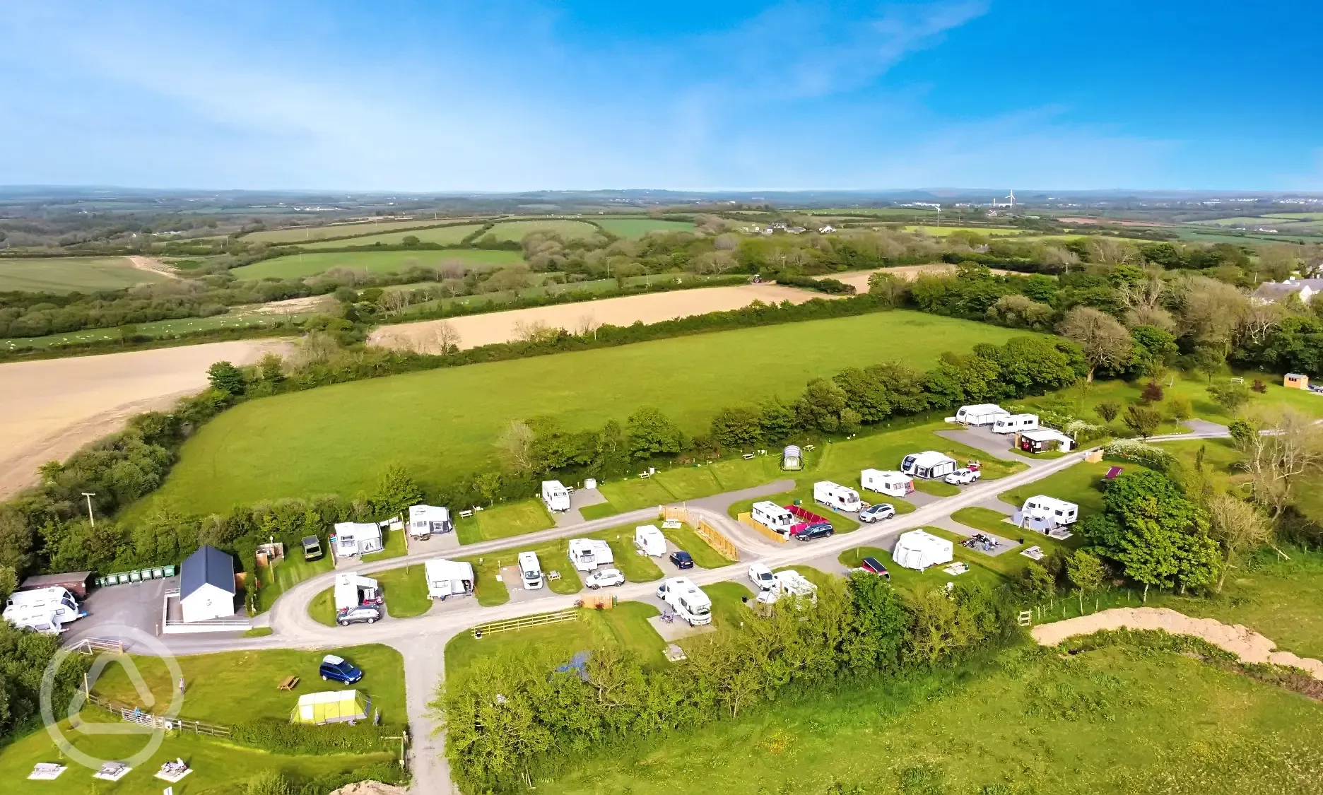 Aerial of the campsite