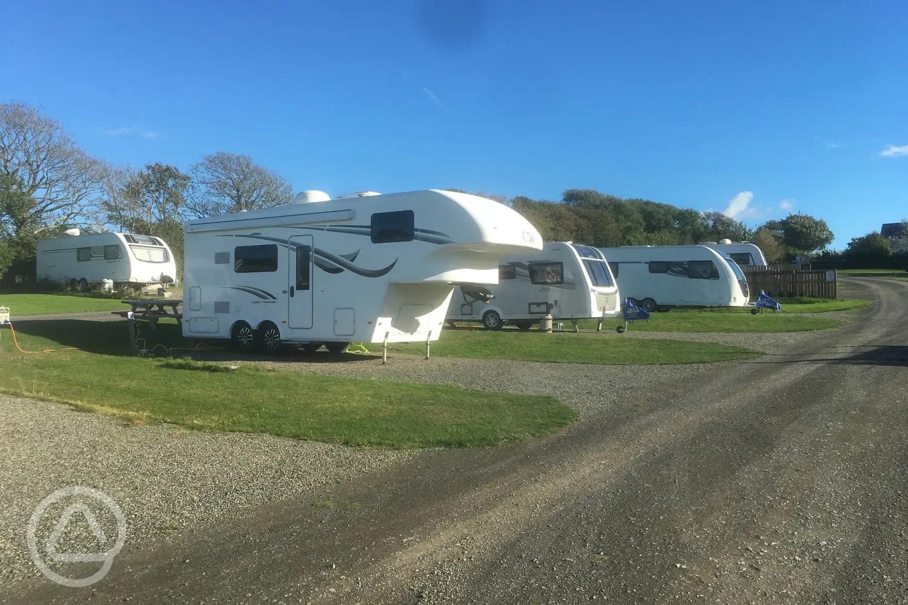 Fully serviced hardstanding pitches (Pendine)