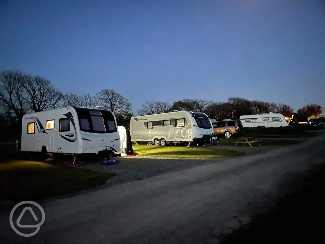 Campsite at night