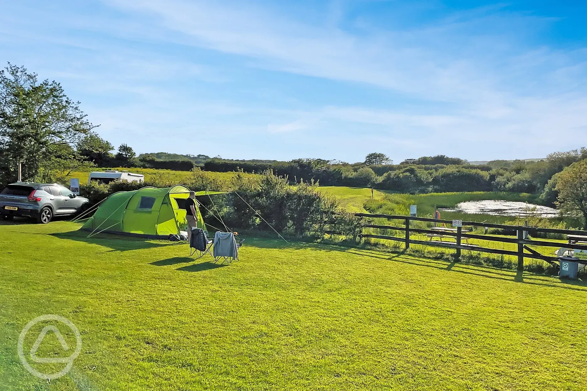 Non electric grass tent pitch (Newgale)