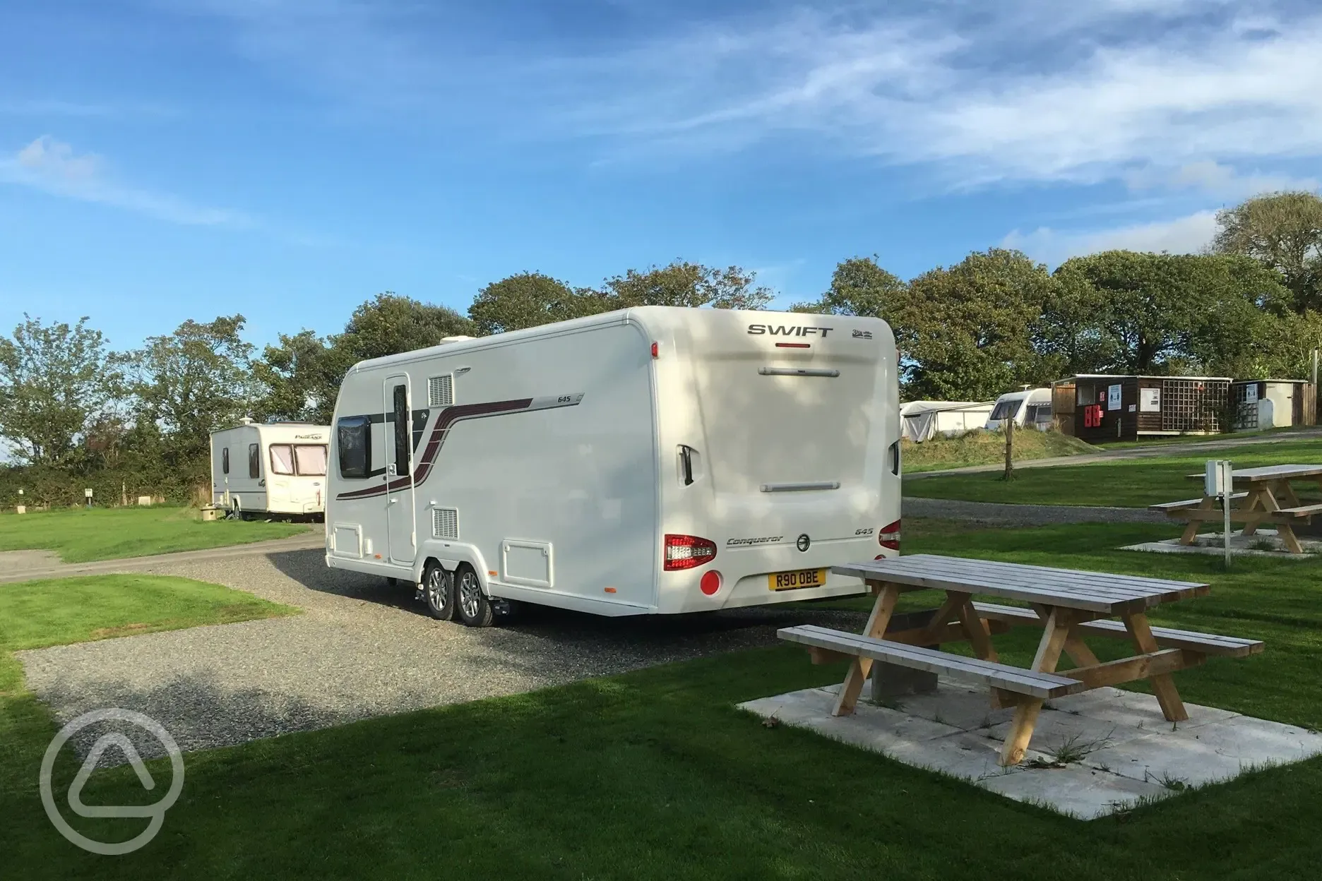 Hardstanding pitches with optional electric (Manorbier)