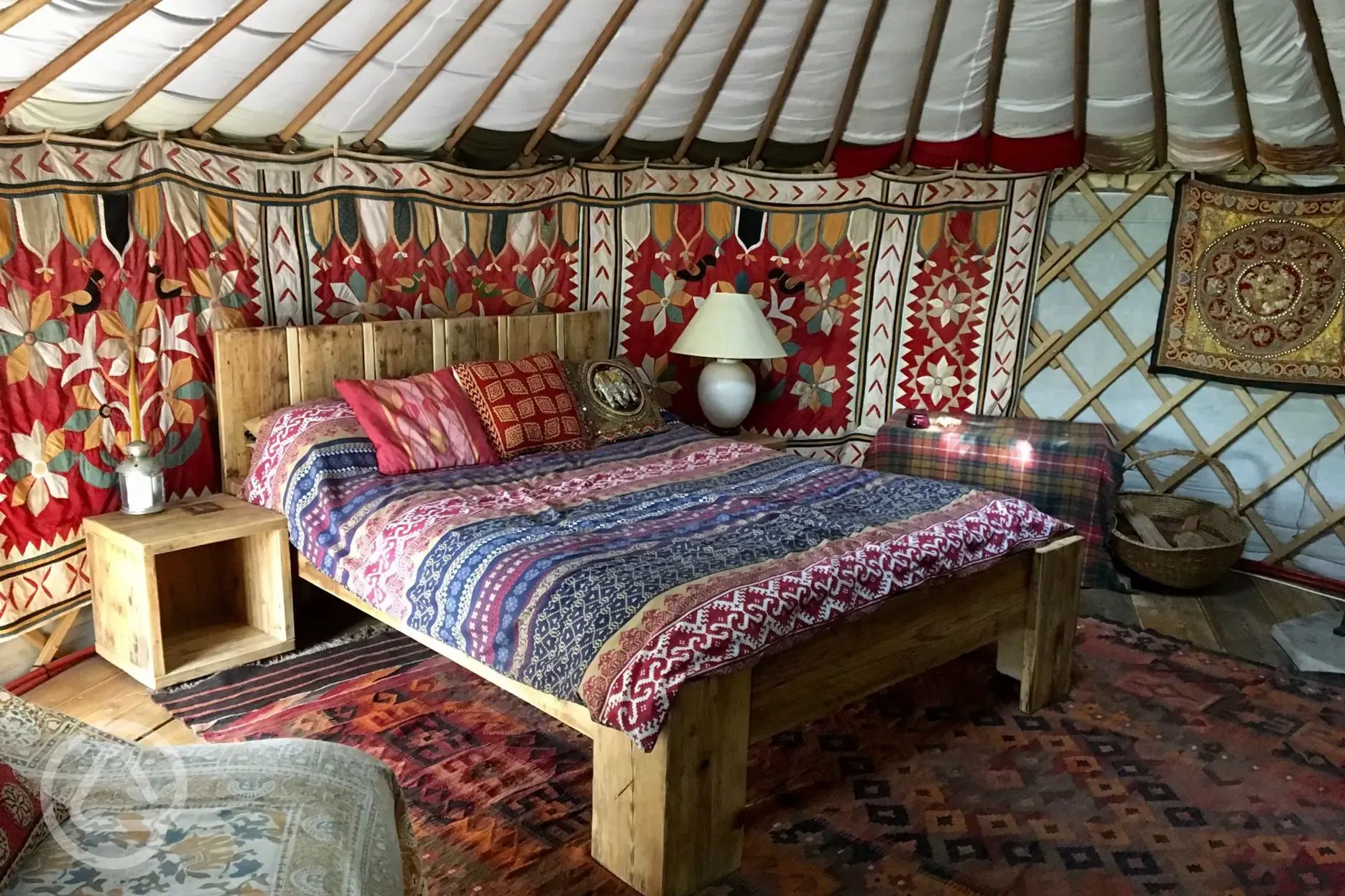 Yurt interior