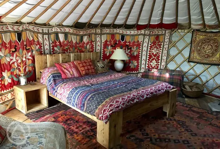 Yurt interior