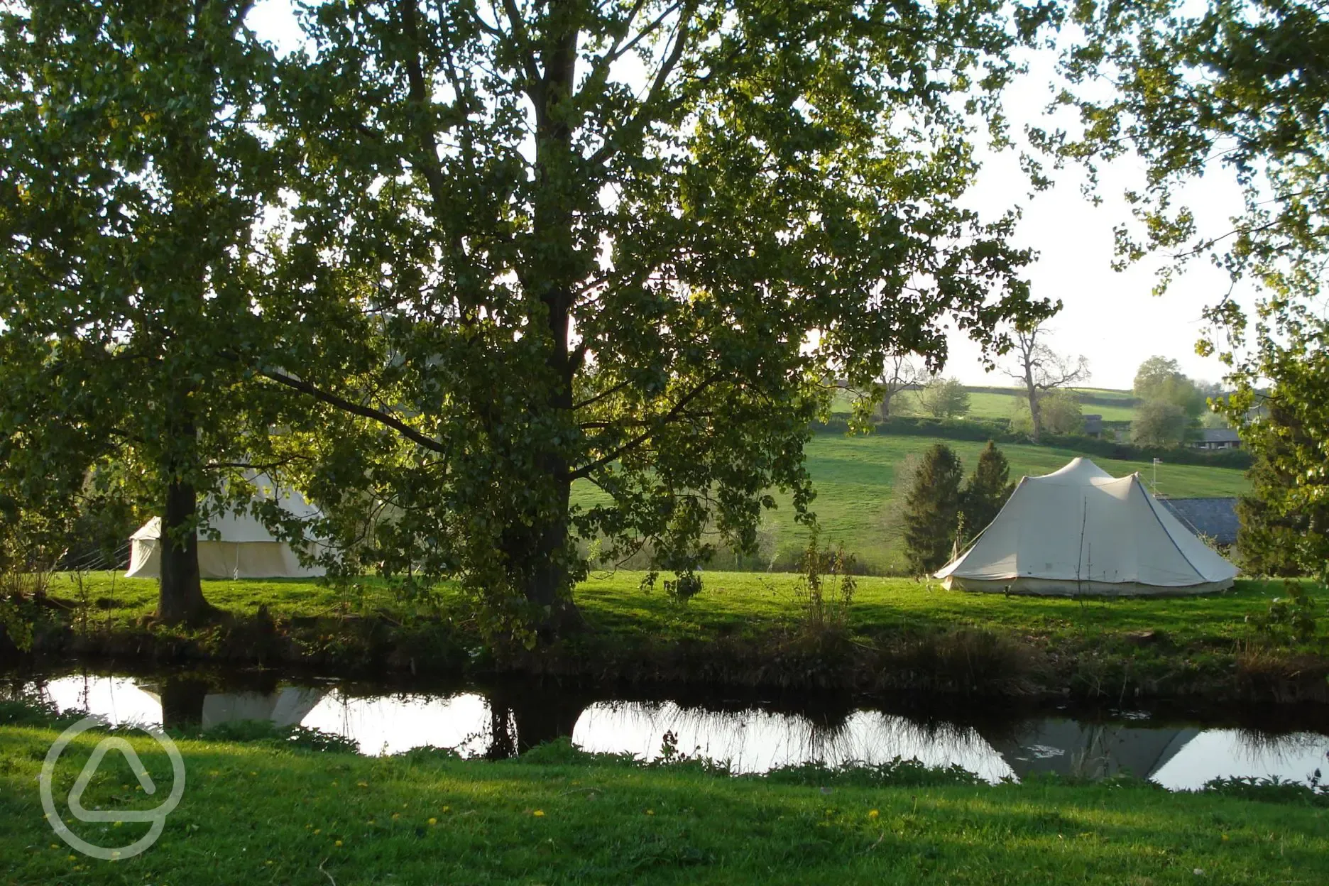 Grass pitches riverside