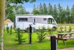 Deluxe fully serviced hardstanding pitches with picnic benches (10m x 10m)