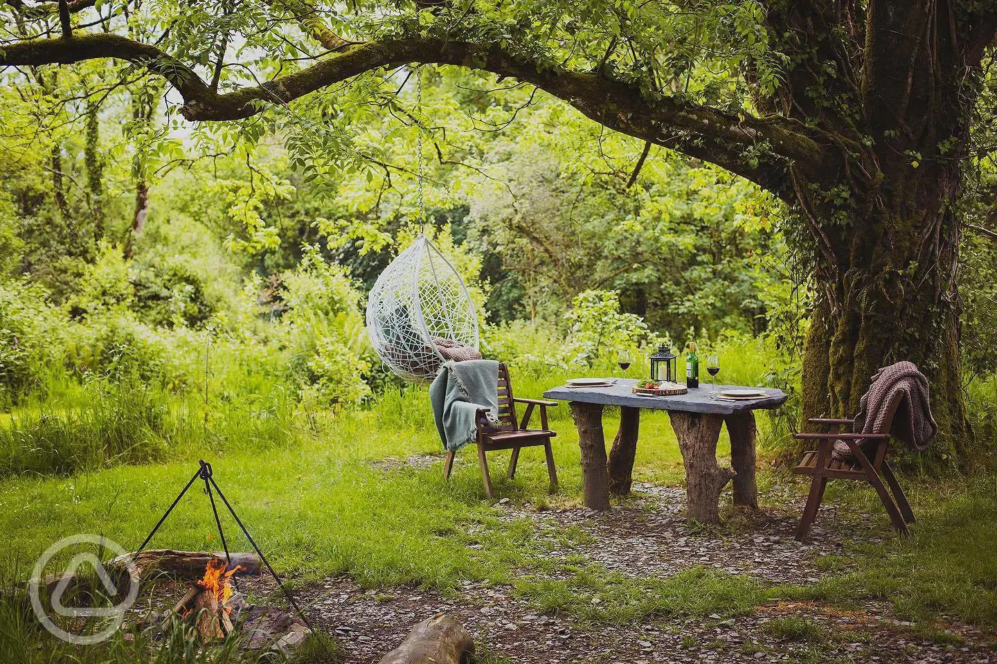 Outside area at Country Yurt