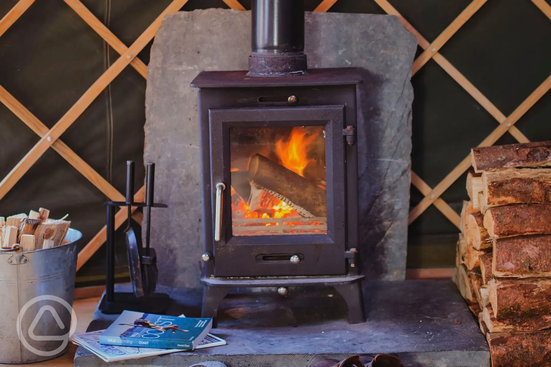 Cosy log burner