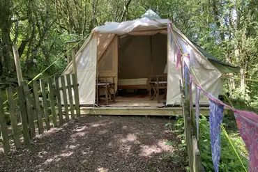 View of Coppice tent