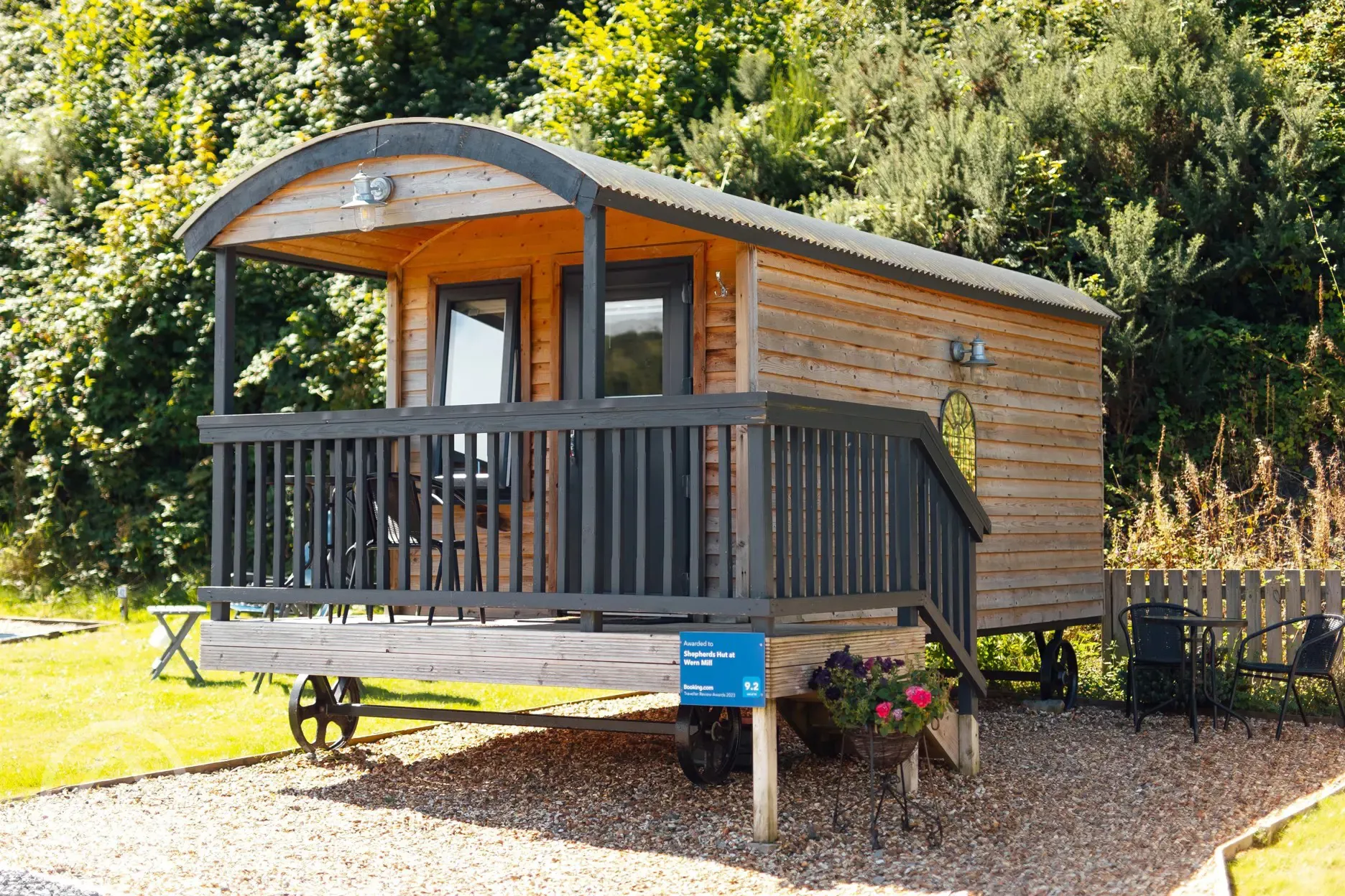 Shepherd's hut at Wern Mill