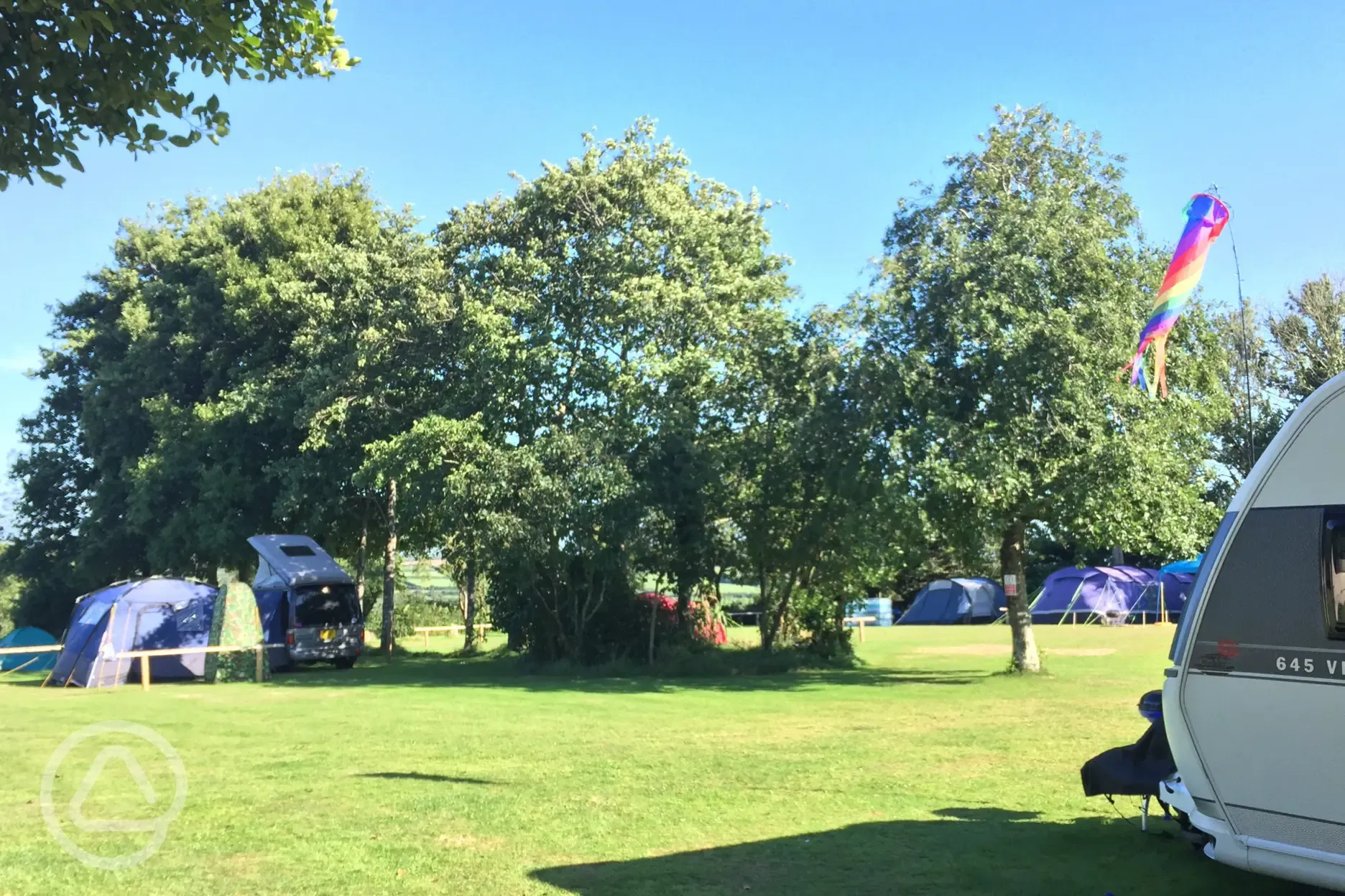 Tents, motorhomes and caravan pitches