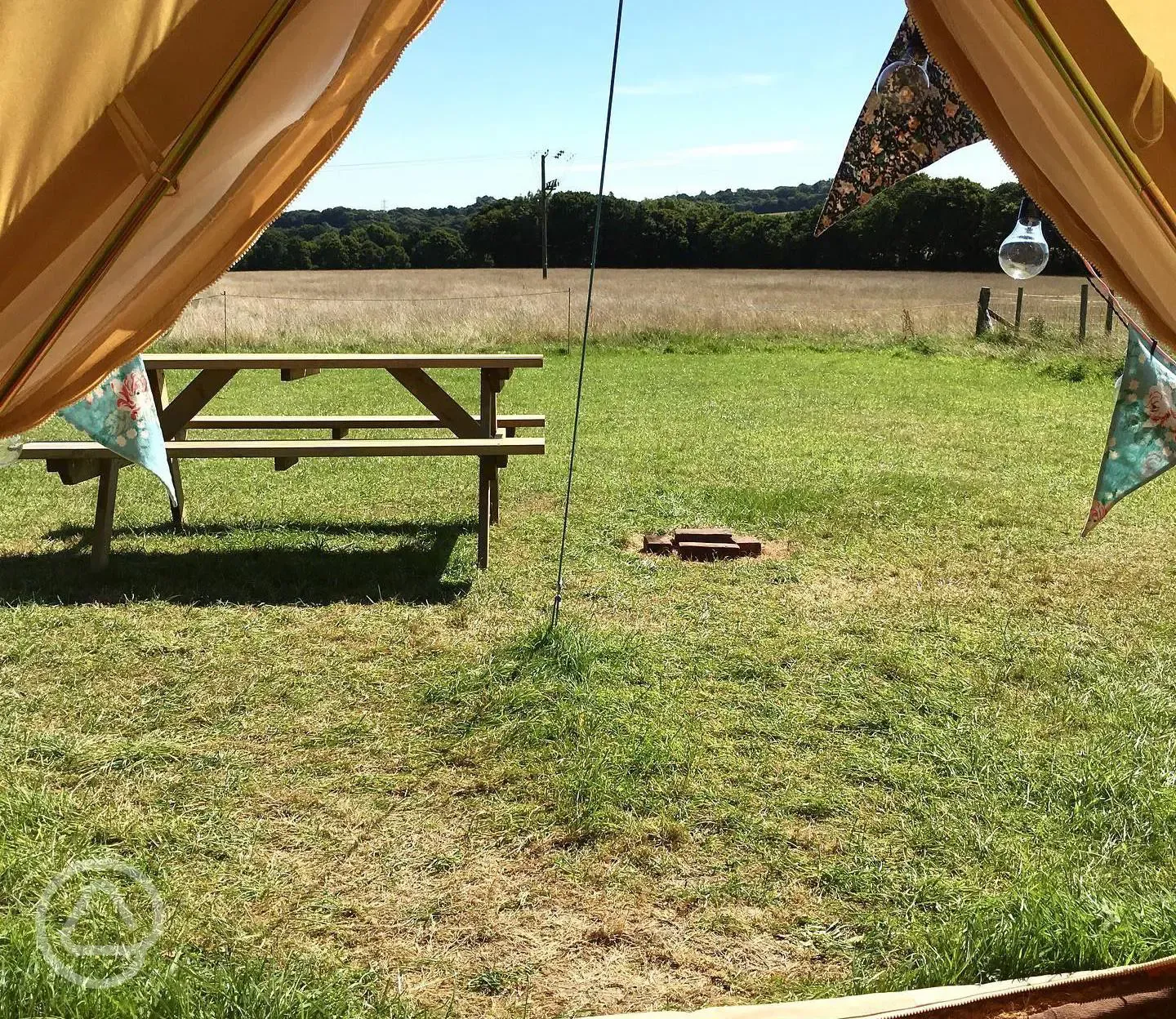 View from the bell tent 