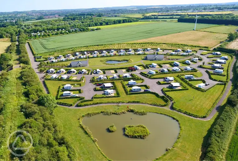 Aerial of Eye Kettleby Lakes - Southern Meadow area
