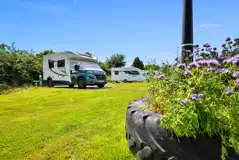 Fully serviced hardstanding and grass pitches measuring 8m x 6m Fully serviced hardstanding and grass pitches measuring 8m x 6m