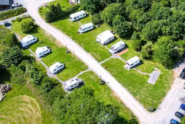 Aerial of the campsite