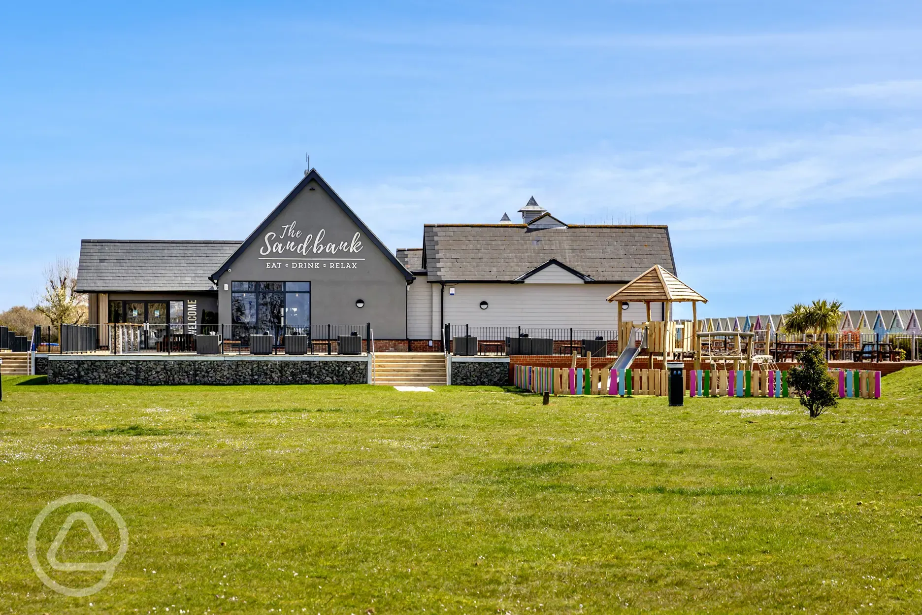 Onsite bar and restaurant with children's play area