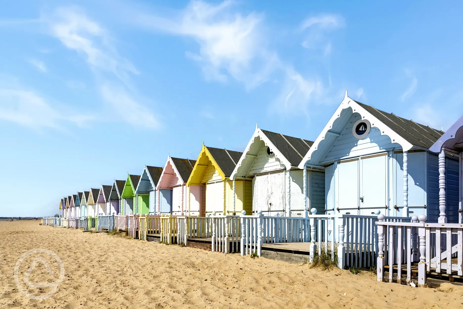 West Mersea Beach next to West Mersea Holiday Park