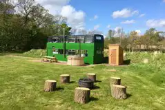 Eco bus - six person fire pit