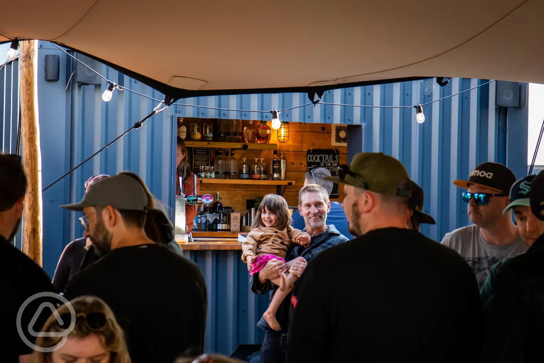 Barrow Bar with a canopy seating area - open daily from May to August