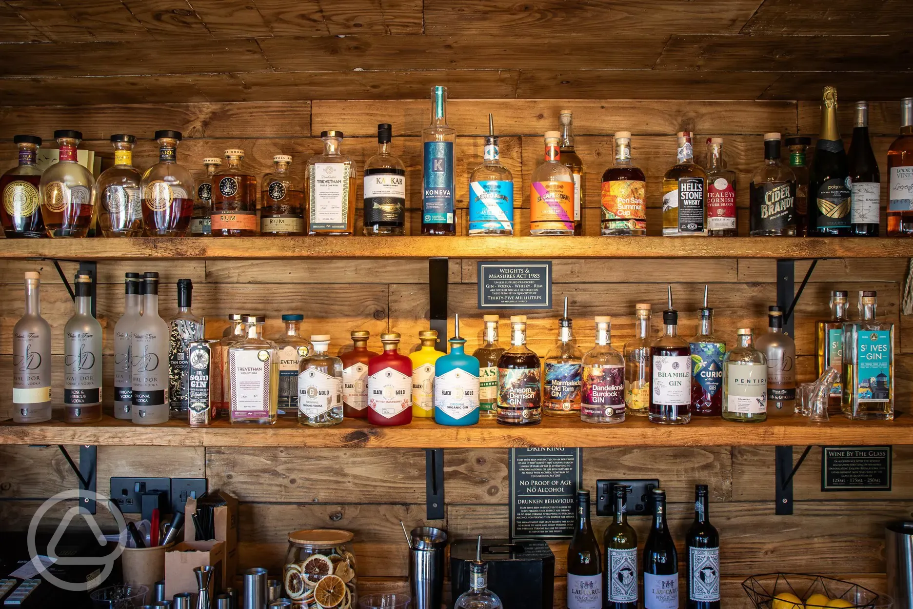 Barrow Bar serving local spirits