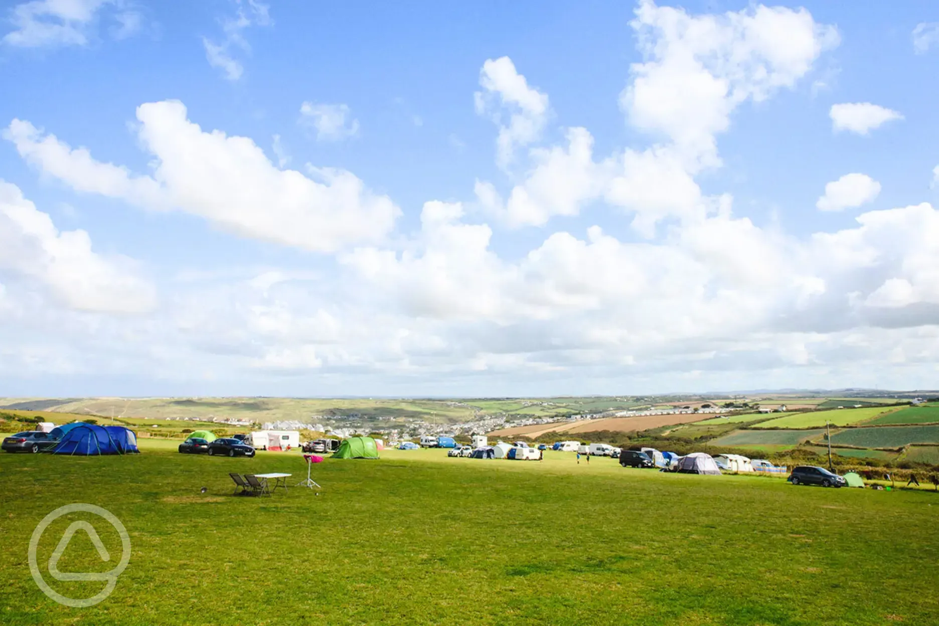 View of the camping field