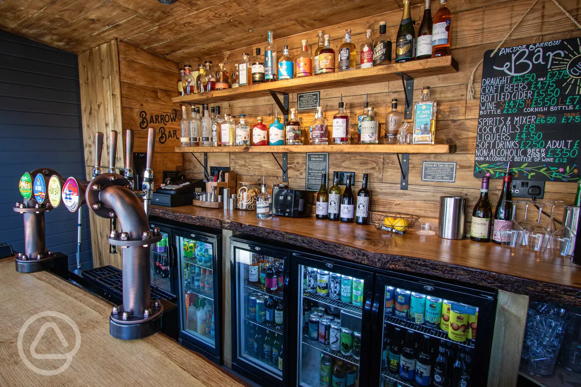 Barrow Bar serves beers, ciders, cocktails and spirits