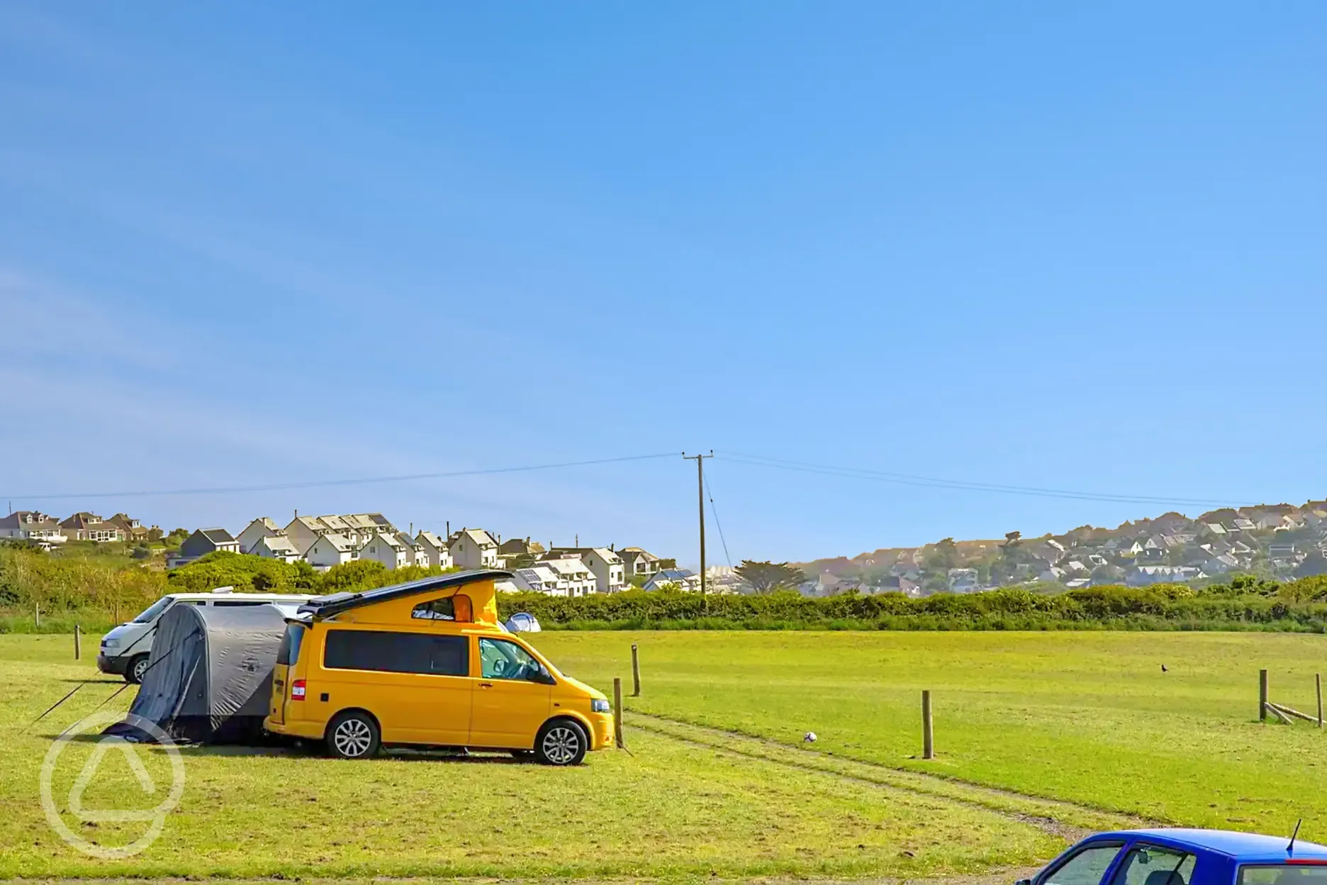 Non electric grass pitches at Anchor Barrow Campsite
